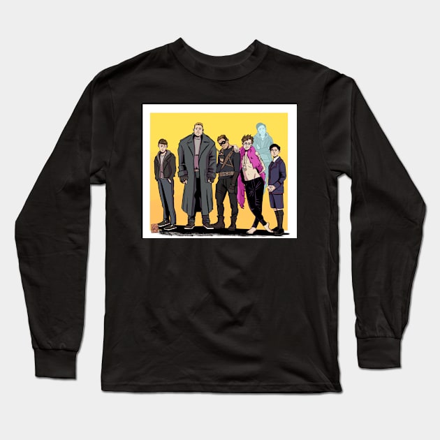 Umbrella Boys Long Sleeve T-Shirt by giuliarenzi